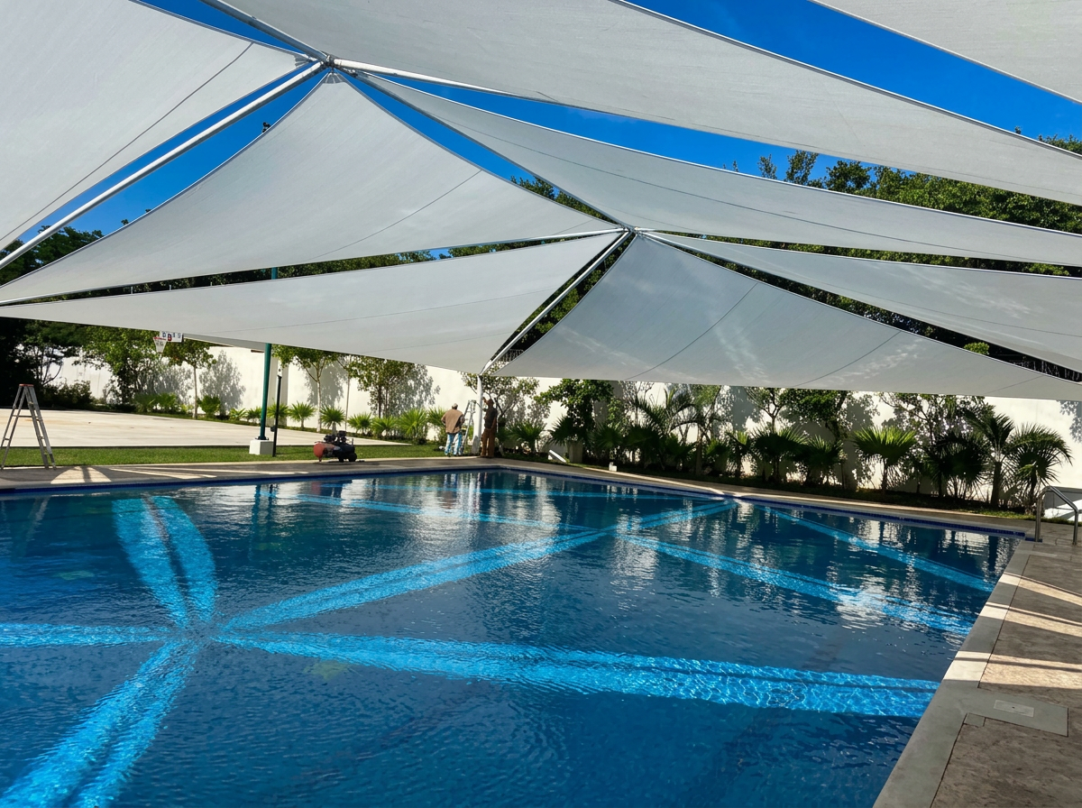 Velaria sobre alberca